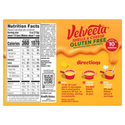 Velveeta Gluten Free Shells & Cheese, 12 Oz Box - 12 OZ - Image 5