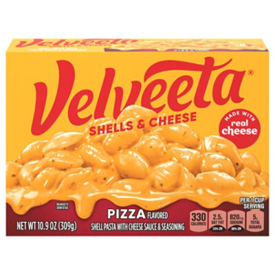 Velveeta Pizza Flavored Shells & Cheese With Shell Pasta Cheese Sauce And Seasoning 10.9 Oz Box - 10.9 OZ - Image 3