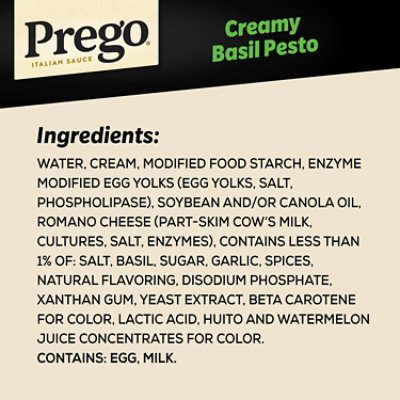 Prego Creamy Basil Pesto Pasta Sauce - 14.5 Oz - Image 4