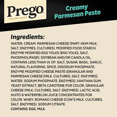 Prego Creamy Parmesan Pesto Pasta Sauce - 14.5 Oz - Image 4