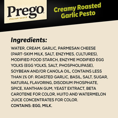 Prego Creamy Roasted Garlic Pesto Pasta Sauce - 14.5 Oz - Image 4