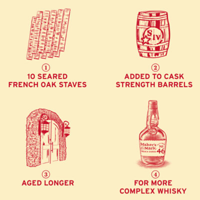 Makers Mark Wood Finish - 750 ML (limited quantities may be available in store) - Image 2