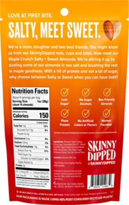 SkinnyDipped Salty & Sweet Maple Crunch Almonds Pouch - 4 Oz - Image 6