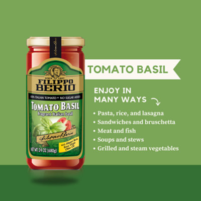 Filippo Berio Basil Pasta Sauce - 24 OZ - Image 3