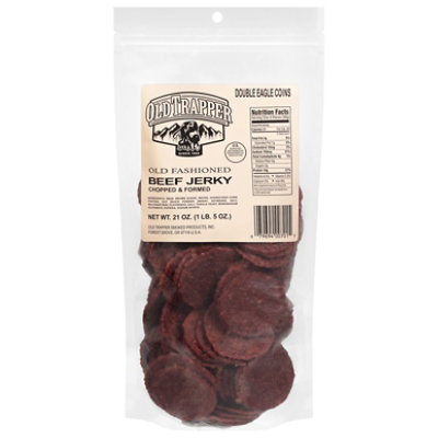 Old Trapper Old Fashioned Bouble Eagle Beef Jerkey Chopped And Formed 80 Ct - 80 CT - Image 1