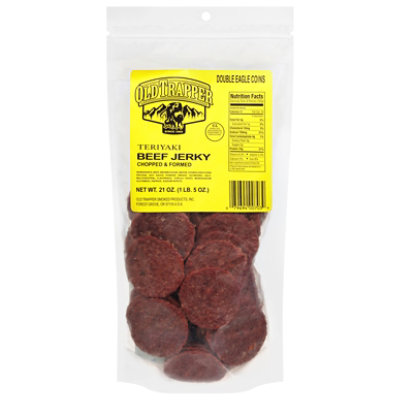 Old Trapper Teriyaki Double Eagle Beef Jerky Chopped And Formed 80 Ct - 80 CT - Image 1