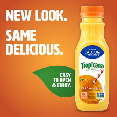 Tropicana Pure Premium 100% Orange Juice Original Calcium + Vitamin D - 11 Fl. Oz. - Image 2