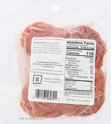 Battistoni Sliced Pepperoni 5oz - 5 OZ - Image 5