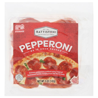 Battistoni Sliced Pepperoni 5oz - 5 OZ - Image 1