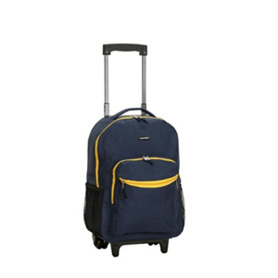 Rockland 17 in. ROLLING BACKPACK - NAVY - Image 1