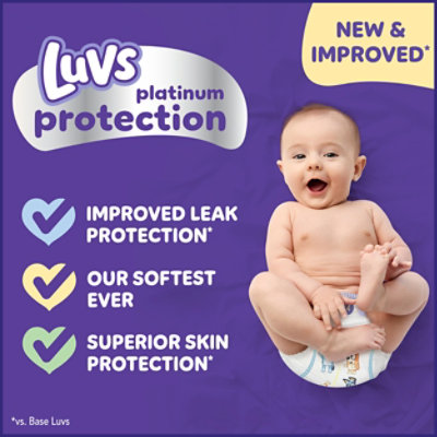 Luvs Platinum Protection Diapers Base Version 2x/duo 5/junior - 24 CT - Image 2