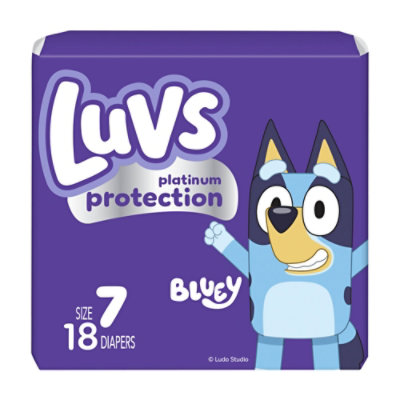 Luvs Platinum Protection Diapers Base Version 2x/duo 7/giant Plus - 18 CT