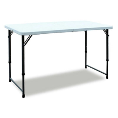 GSC Technologies 4 ft. White Folding Table - Image 1