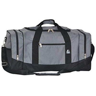Everest Large Crossover Duffel Bag - Dark Grey & Black - Image 1