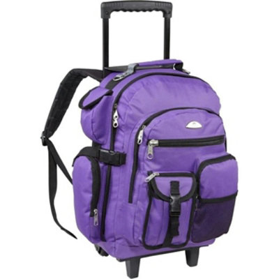 Everest Deluxe Wheeled Backpack - Dark Purple - Image 1
