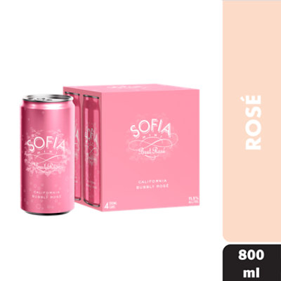 Sofia Mini Brut Rose Wine California - 4 - 187 ML - Image 1