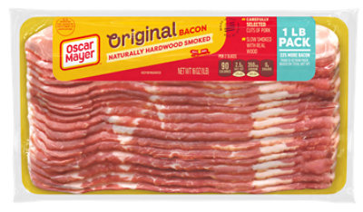 Oscar Mayer Original Naturally Hardwood Smoked Bacon - 16 Oz - Image 1
