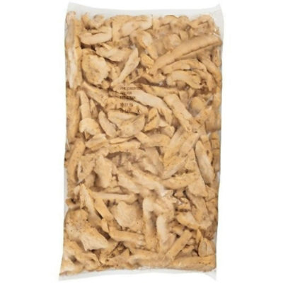 John Soules Foods Fully Cooked Flame Broiled Seasoned Boneless Skinless Chicken Breast Strips with Rib Meat - 5 Pound (Pack of 2) - Image 1