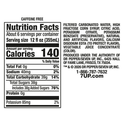 7UP Shirley Temple Soda Bottle - 2 Liter - Image 5
