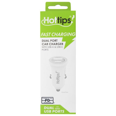 Hottips 20w Power Delivery Pd A And Usb C Port Fast Car Charger Assorted - EA - Image 2