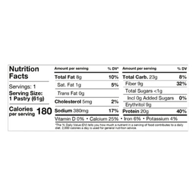 Legendary Foods Protein Pastry Choolate Cake Pastry 2.2 Oz - 2.2 OZ - Image 4