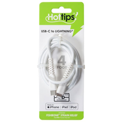 Hottips Usb-if Certified Type-cto Mfi Certified Lightningpower Delivery Charge & Sync Cable 4f - EA - Image 2