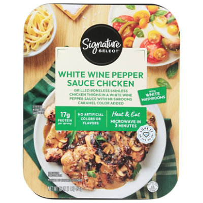 Signature Select Chicken White Wine Pepper Sauce 16 Oz - 16 OZ