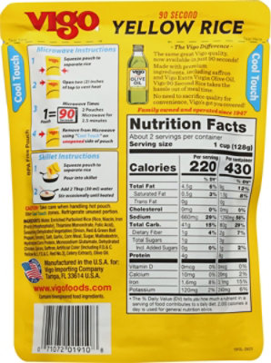 Vigo Rice Yellow 90 Secnd Rte - 8.8 OZ - Image 5