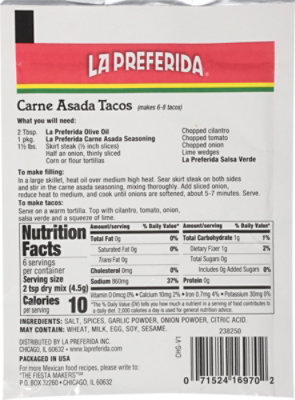 La Preferida Seasoning Carne Asada - 1 OZ - Image 5