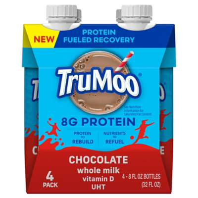 Trumoo Whole Chocolate Aseptic Uht Milk , 4-8 Fz - 4-8 FZ - Image 3