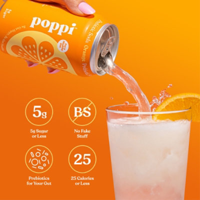 Poppi Orange Prebiotic Soda - 12 Fl. Oz. - Image 3