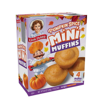 Little Debbie Mini Muffins Pumpkin Spice Carton 8.44 Oz - 8.44 OZ - Image 1