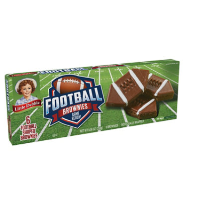 Little Debbie Football Brownies Carton 9.08 Oz - 9.08 OZ - Image 1