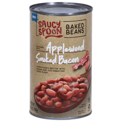 Saucy Spoon Seasoned With Applewood Smoked Bacon Baked Beans - 28 Oz - Image 3