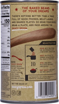 Saucy Spoon Seasoned With Applewood Smoked Bacon Baked Beans - 28 Oz - Image 6