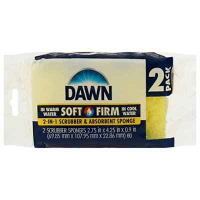 Dawn 2-in-1 Scrubber & Absorbent Sponge 2 Ct - 2 CT - Image 3