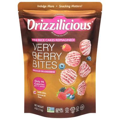 Drizzilicious Very Berry Mini Rice Cake 4oz - 4 OZ - Image 1