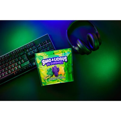 Shaq-a-licious Sour Gummies Pouch Pineapple Mixed Berry & Green Watermelon Flavors - 11.8 Oz - Image 4