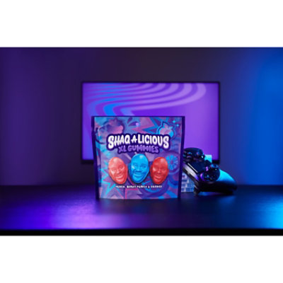 Shaq-a-licious Gummies Pouch Peach, Orange And Berry Punch Flavors - 11.8 Oz - Image 4