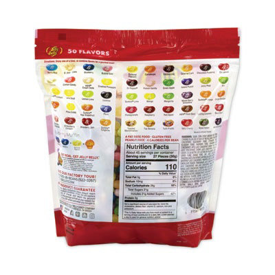 Jelly Belly 50 Flavors Jelly Beans Assortment, 3 lb Standup Bag - Image 2