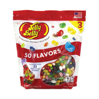 Jelly Belly 50 Flavors Jelly Beans Assortment, 3 lb Standup Bag - Image 3