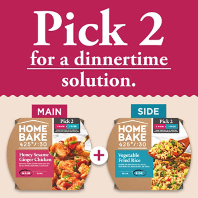 HomeBake 425°/:30 Honey Sesame Ginger Chicken Frozen Main - 19.8 Oz - Image 2