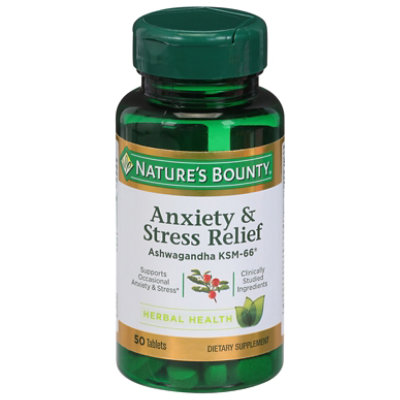 Natures Bounty Anxiety & Stress Relief 50ct - 50 CT - Image 3