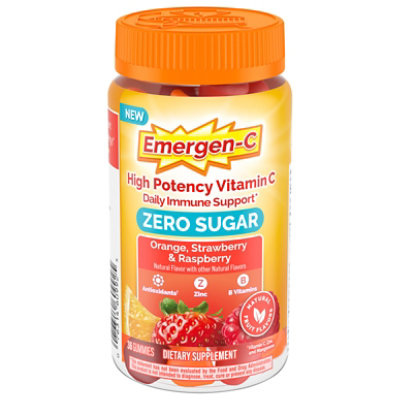 Emc 0 Sugar Orng Rasp Straw Gummies - 36 CT - Image 2