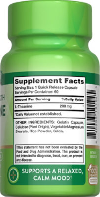 Nature's Truth L-theanine 200mg - 60 CT - Image 2
