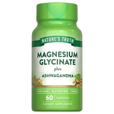 Nt Magnesium Glycinate Plus Ashwagandha Veg Capsules 60ct - 60 CT - Image 2