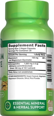 Nature's Truth Magnesium Glycinate Plus Ashwagandha - 60 CT - Image 2