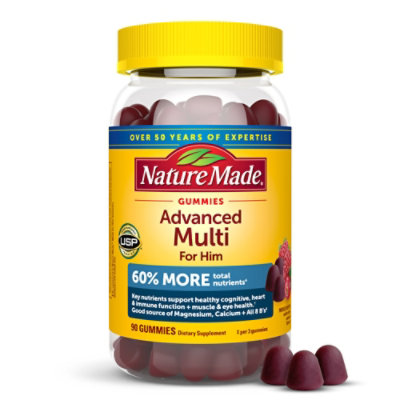 Nature Made Advanced Multi For Him Gummies - 90 CT - Image 1