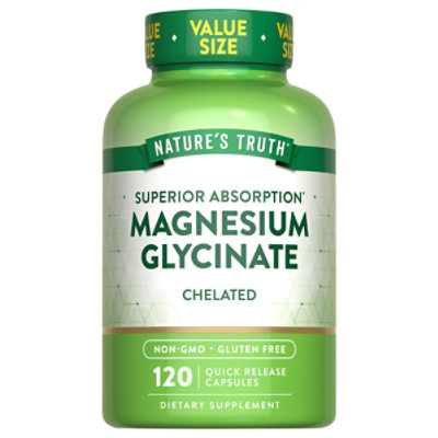 Nature's Truth Magnesium Glycinate Capsules - 120 CT - Image 2