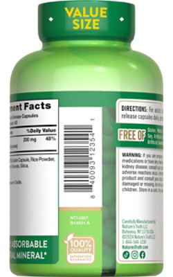 Nature's Truth Magnesium Glycinate Capsules - 120 CT - Image 4
